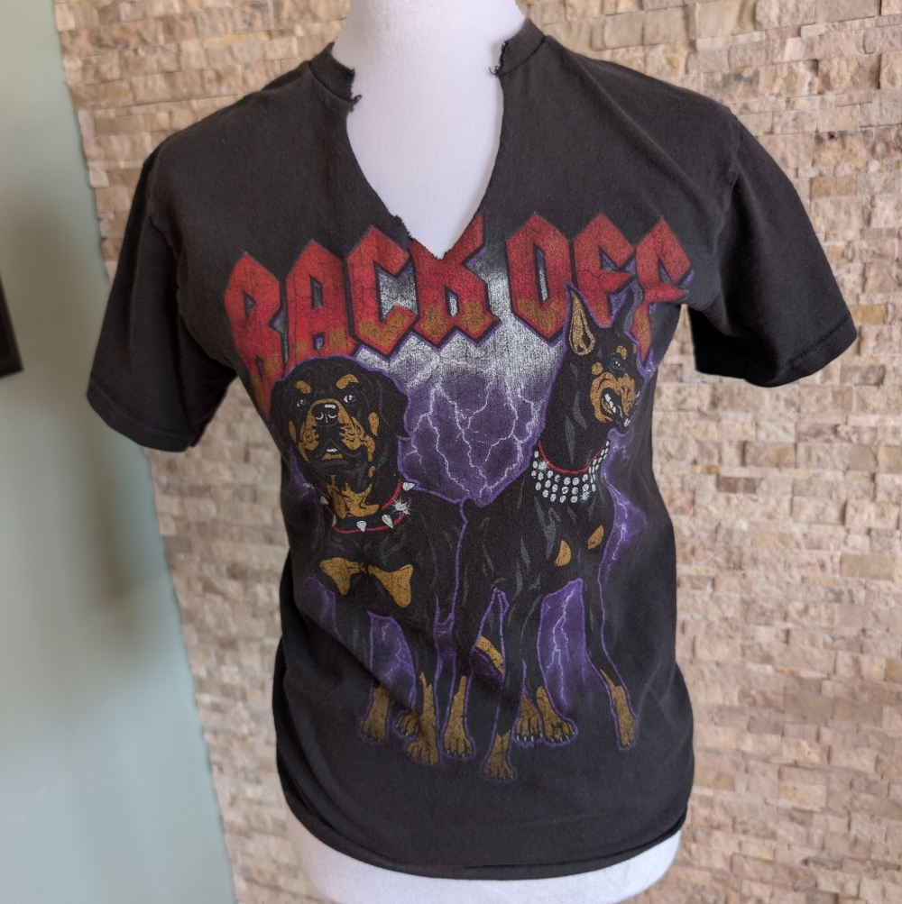 DOM Tough Dogs Grunge Distressed Street wear Skater Size S Alt Style Punk Emo